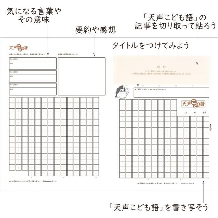 天声こども語 学習ノート A4サイズ 朝日新聞 786-360113【5冊まで