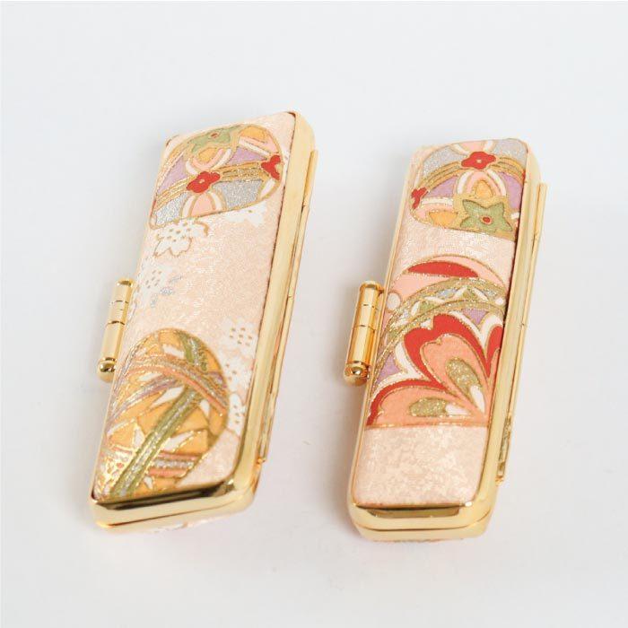 印鑑ケース 金彩うさぎ 10.5・12mm対応 朱肉付き印鑑ケース 2089-182