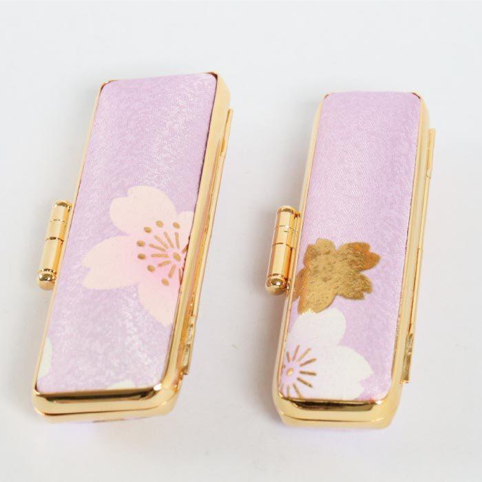 印鑑ケース 春霞 13.5・15mm対応 朱肉付き印鑑ケース 2089-203