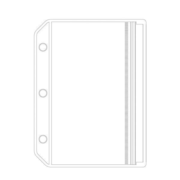 レイメイ藤井 《Kept》ミニバインダーリフィル ファスナーポケット(3穴