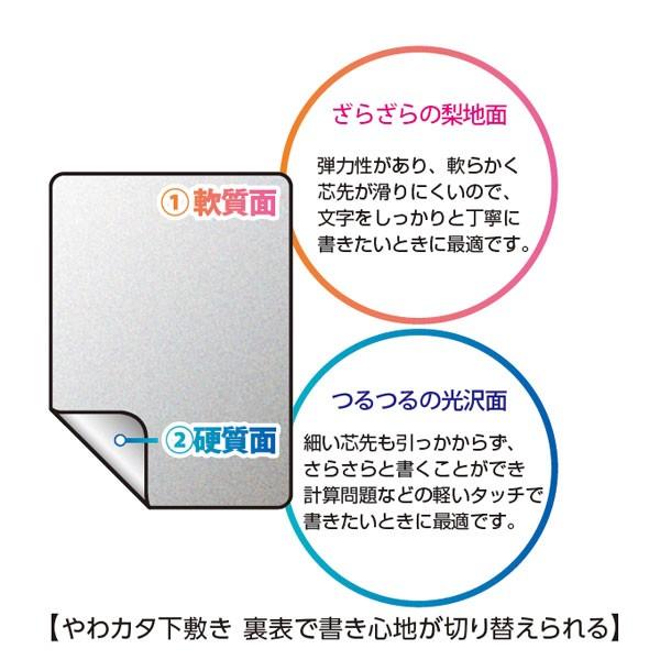 ネコポス可）SK-4092-T 透明 やわカタ下敷き A4サイズ 軟質&硬質 硬筆