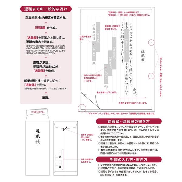 簡単作成 退職届 退職願 ササガワ 35-44-505【ネコポス便可】[M便 1/3]｜rukaruka0551｜08