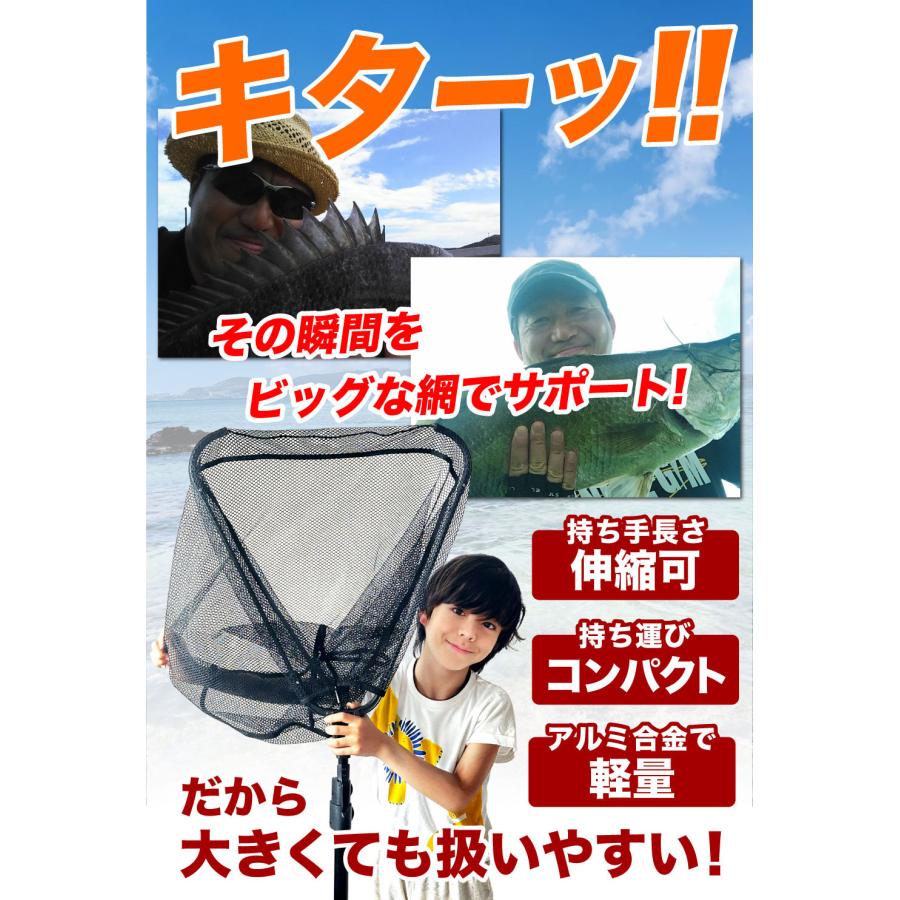 ランディングネット ラバー 渓流 タモ網 玉網 折りたたみ 2m ランディングネット ラバー 渓流 タモ網 玉網 折りたたみ 2m