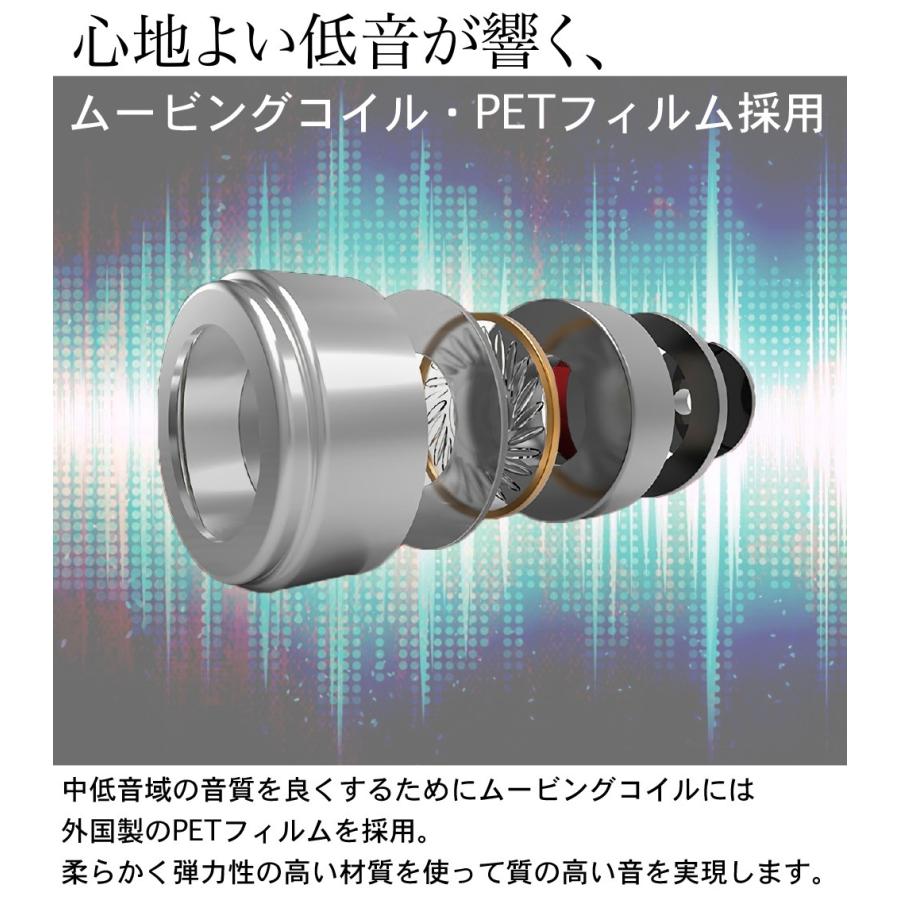 イヤホン 低音 高音質 スポーツ 有線 カナル iPhone ゲーミング マイク ジャック ハンズフリー Hi-Fi シリコン 通話 フィットネス 軽量 イヤフォン | ブランド登録なし | 05