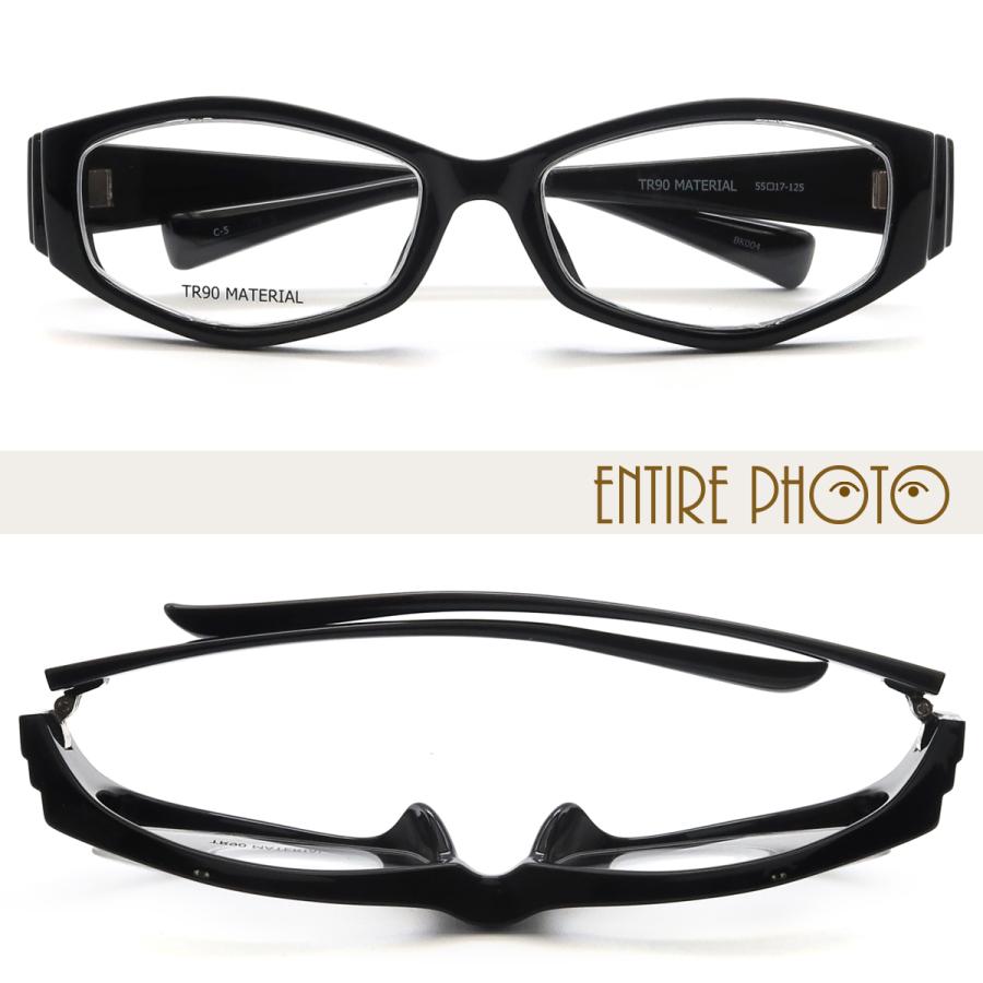 (在庫限り)BK004 55サイズ 軽量 TR90 グリルアミド レンズ付き眼鏡セット メガネ通販 めがね 伊達眼鏡 伊達めがね 度付きメガネ |  | 04