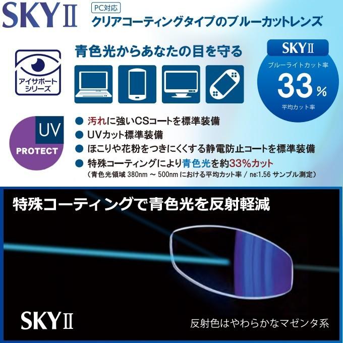 メガネセット用　レンズオプション　送料無料　カラー染色不可　ITOLENS　コンフル160ASSKY2　２枚1組　pcメガネ　ブルーライトカット オプションレンズ｜rule｜03