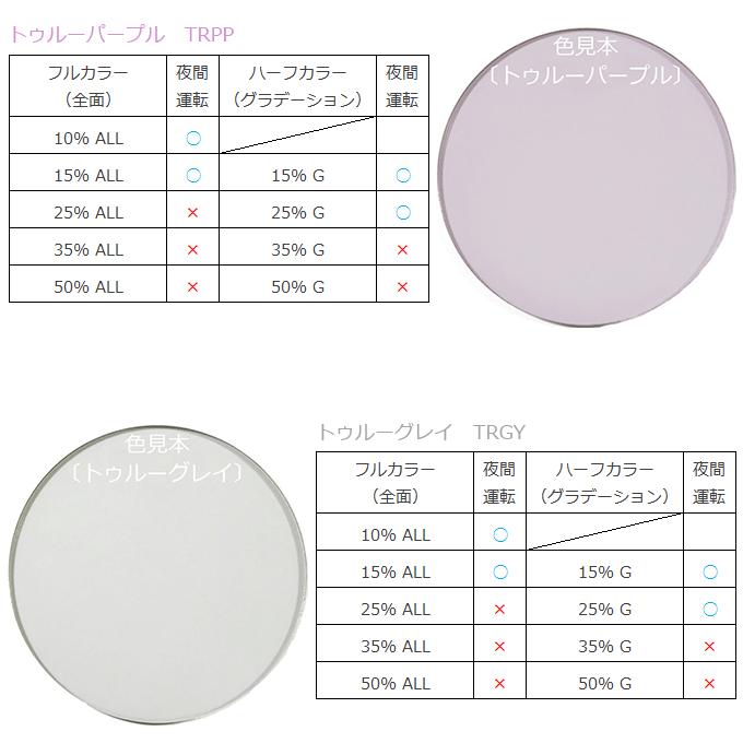 （カラー染色 レンズ色付け 2枚1組）（アリアーテトレス 各社共通）　True トゥルー |  | 02