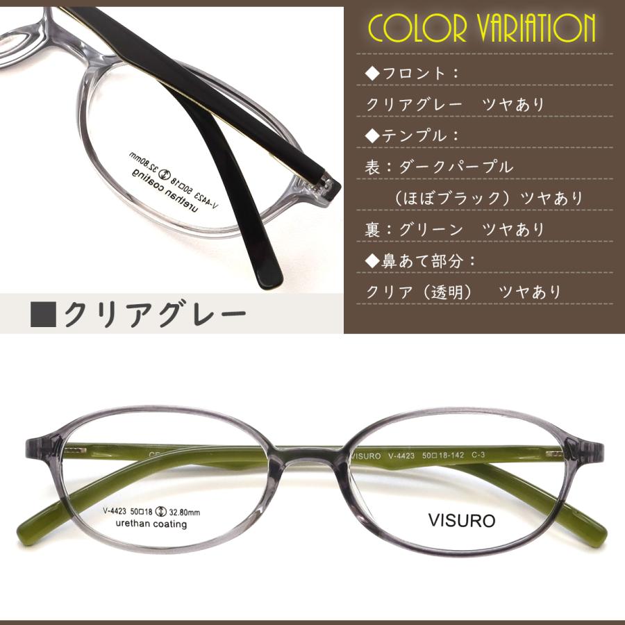 2025/12/14 再入荷)V4423 50サイズ 軽量 TR90 グリルアミド レンズ付き
