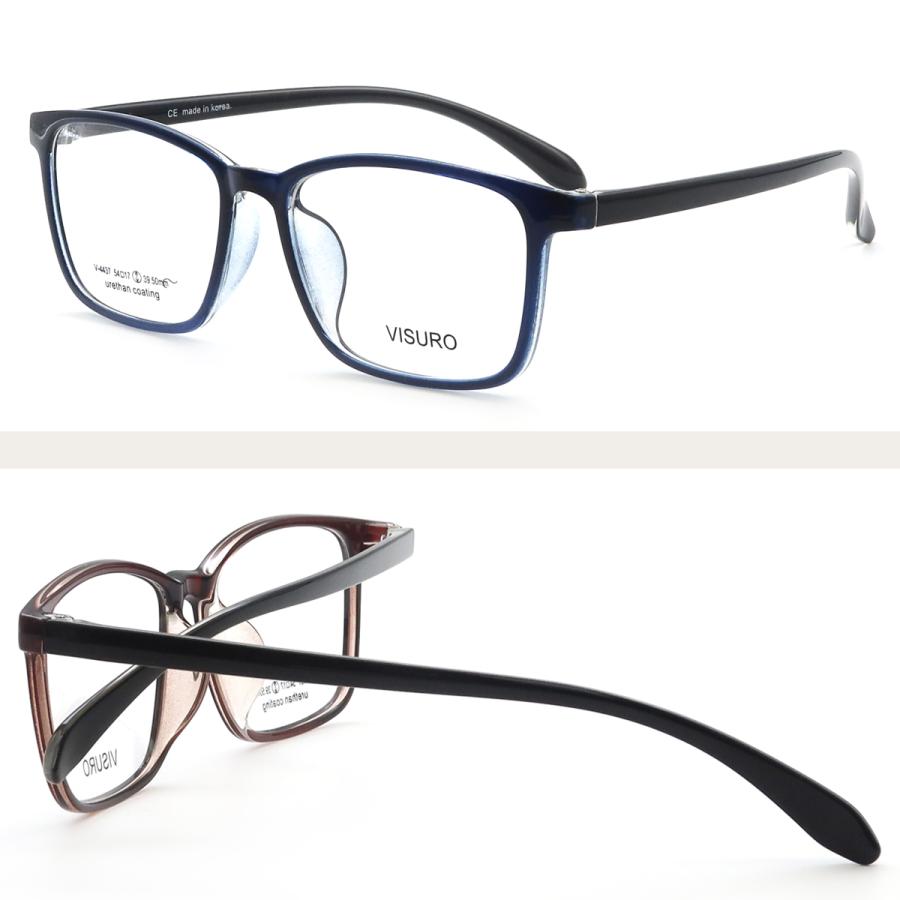 (2026/02/26  New)V4437 54サイズ VISURO 軽量 TR90 グリルアミド レンズ付き眼鏡セット メガネ通販 めがね 伊達眼鏡 伊達めがね 度付きメガネ |  | 11