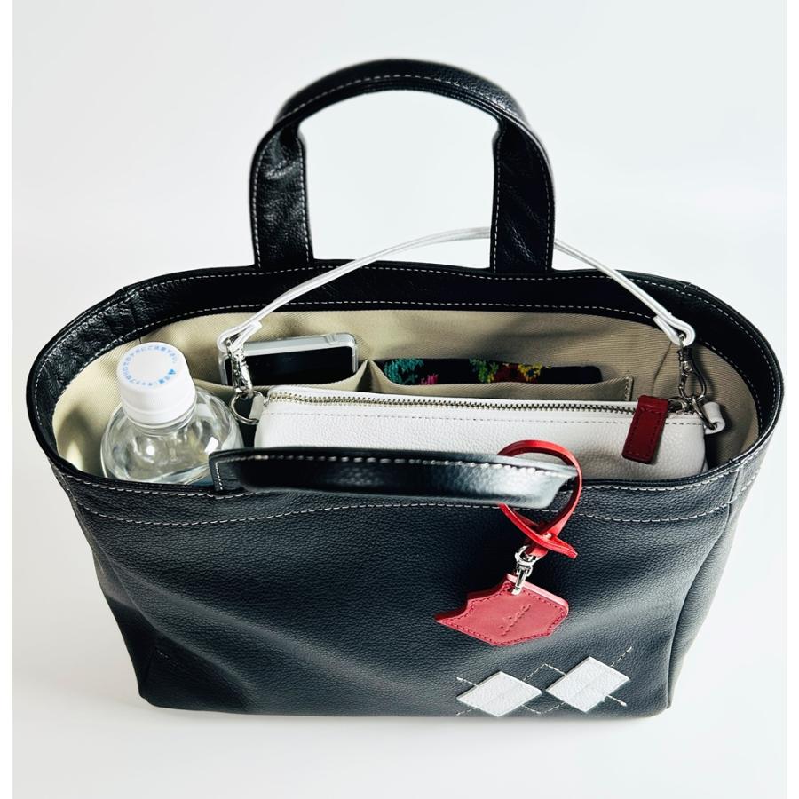 ラウンド トート バッグ イリアック ゴルフ Iliac Golf 本革 ブラック