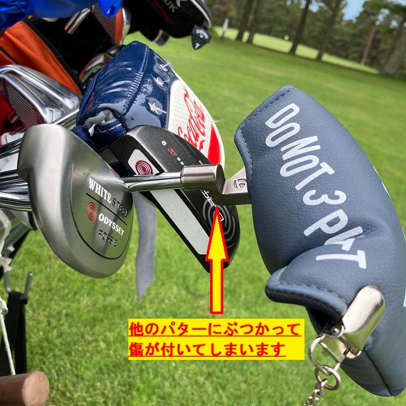 ゴルフ 三角ネック マレット パター カバー ヘッドカバー ルールズ