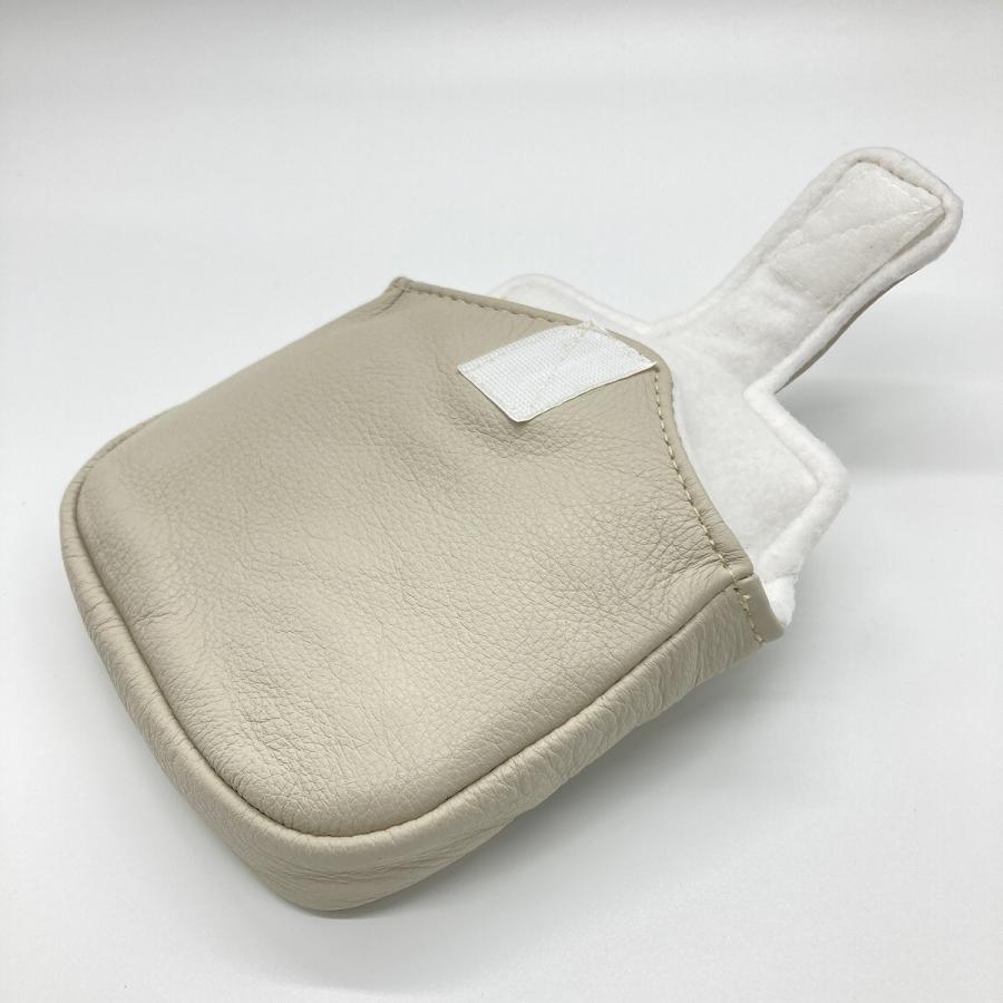 ゴルフヘッドカバー フルマレットパターカバー L 本革 イリアック 