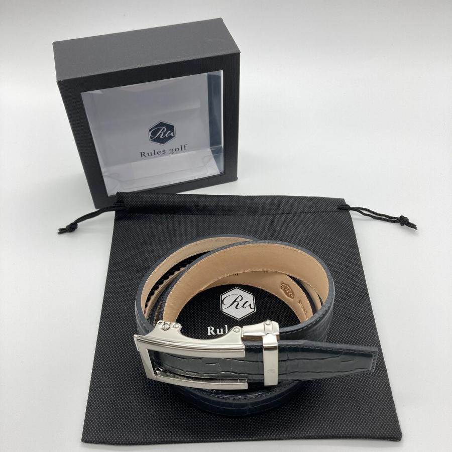 ラチェット式ベルト メンズ レディース 本革 ルールズゴルフ