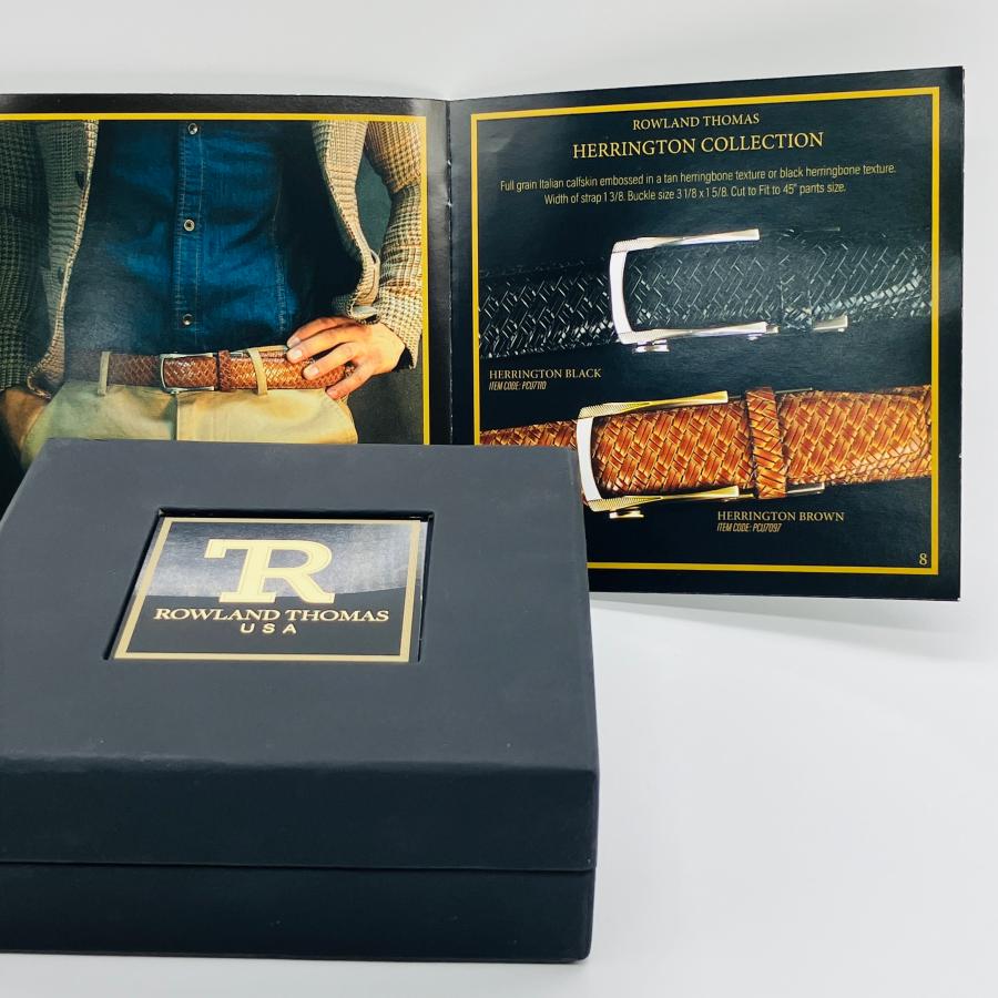 ラチェット式ベルト メンズ ネックスベルト ローランドトーマスシリーズ へリントン Black(ブラック） Nexbelt Rowland