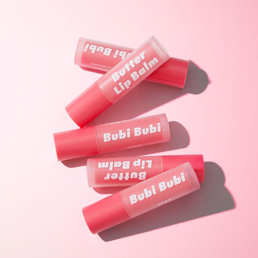 unpa公式 BubiBubi Butter Lip Balm 3.8g バターリップバーム 韓国累計100万突破 スティック形 持ち歩き 無色 無香料 透明 |  | 01