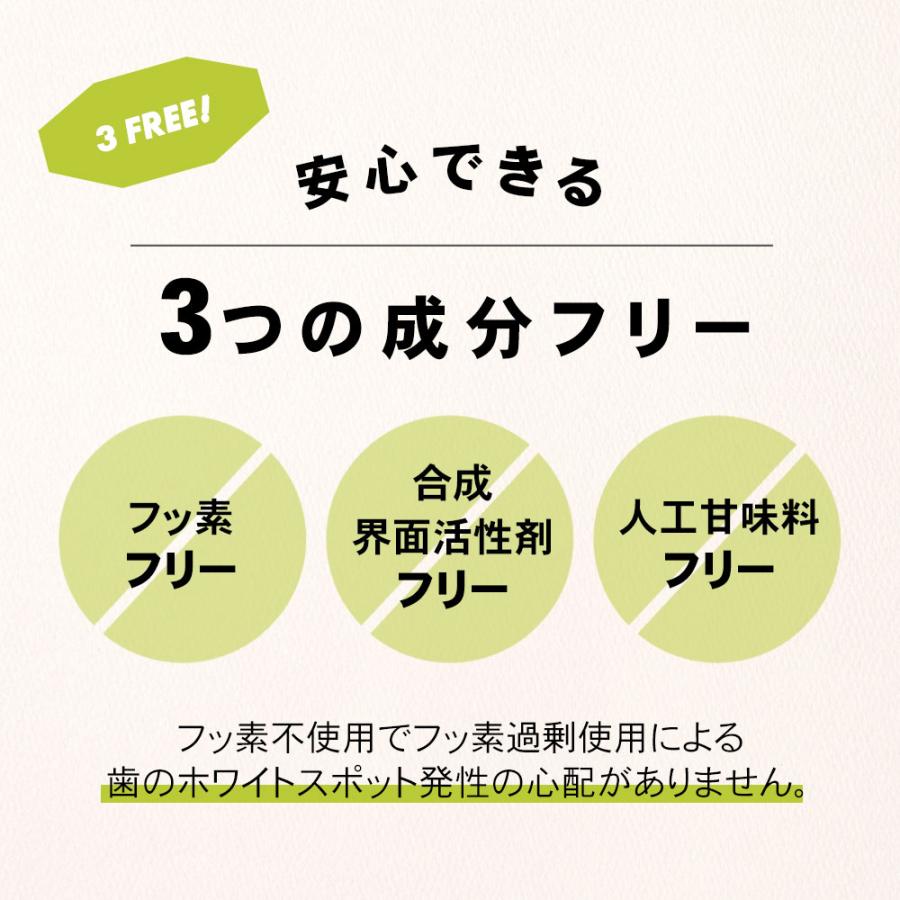 unpa公式 送料無料 ChaCha Original 100g 歯磨き粉 フッ素なし スペアミント味｜rum21｜09