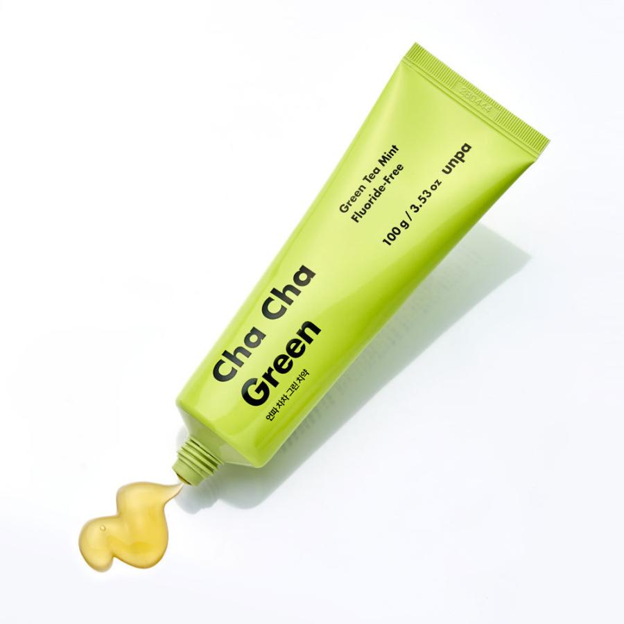 unpa公式 ChaCha Green 100g*1個 チャチャ歯磨き粉 緑茶パウダー
