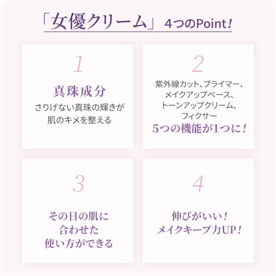 KLAVUU クラビュー 10ml｜3色セット 韓国コスメ  WHITE PEARLSATION Ideal Actress Backstage Cream SPF30 PA++｜rum21｜03