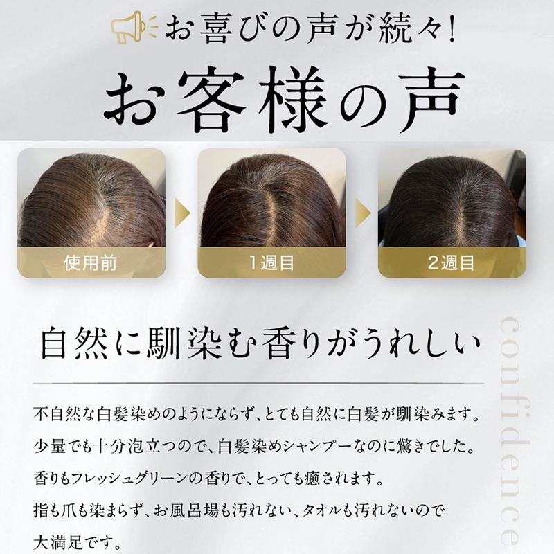 国内正規品 MODAMODA BLACK SHAMPOO（モダモダブラックシャンプー） /300g 白髪染めシャンプー 白髪ケア 低刺激 頭皮ケア ヘアケア  黒染め ブラックシャンプー｜rum21｜16