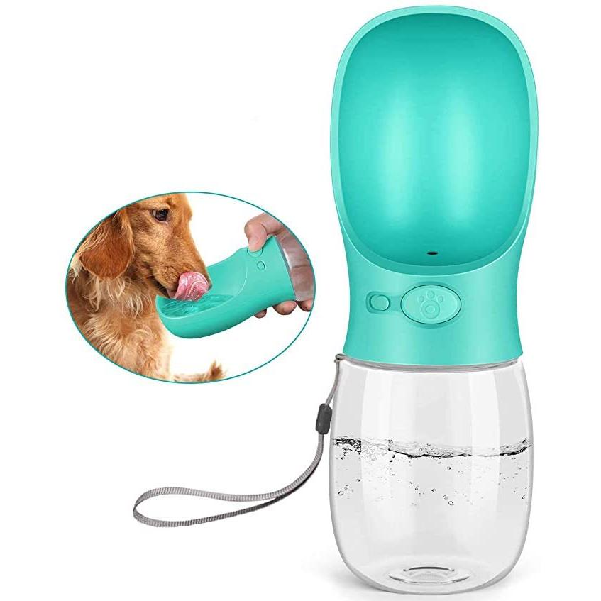 Rumay ペットウォーターボトル 給水器 21年レディースファッション福袋 犬猫など 多種ペット携帯用水飲みボトル 350ml 水漏れ防止 水槽付き ペット水飲み器 手軽に水分補給が出来