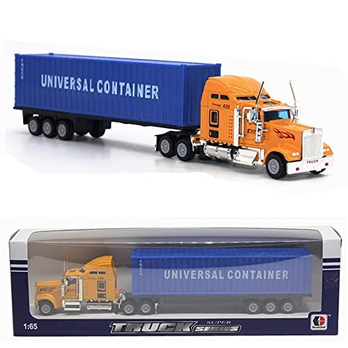 Morytrade アメリカントラック 自動車 おもちゃ ボンネットトラック コンテナ車 トレーラー 1 65 6 ブルー S Rumdul 通販 Yahoo ショッピング