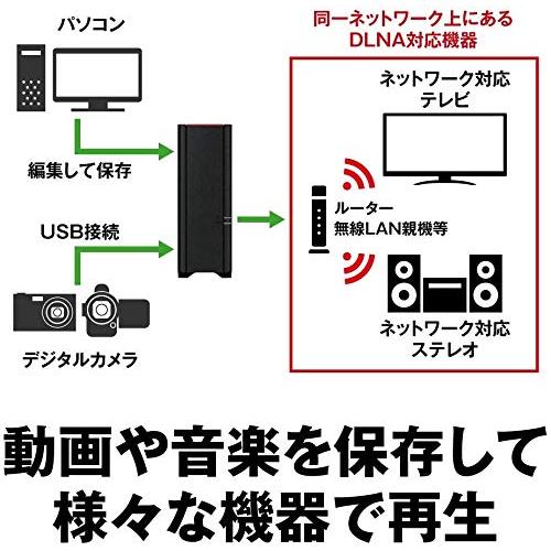 BUFFALO リンクステーションLS210DN ネットワークHDD 1ベイ 4TB LS210D0401N