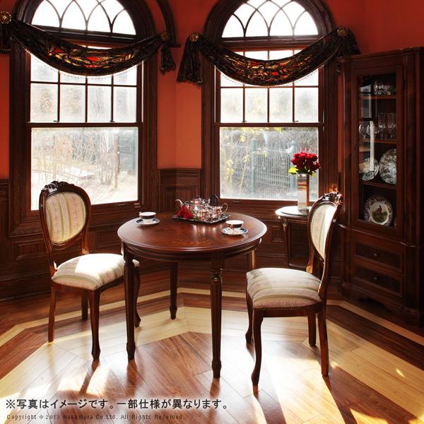 即納お買い得 イタリア家具 テーブル ダイニングテーブル W90cm 輸入家具 アンティーク風 イタリア製 おしゃれ 高級感 木製 天然木