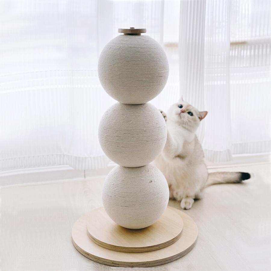 猫 爪とぎ おしゃれ 爪研ぎ つめとぎ 縦型 ポール パイン材 天然 ネコ