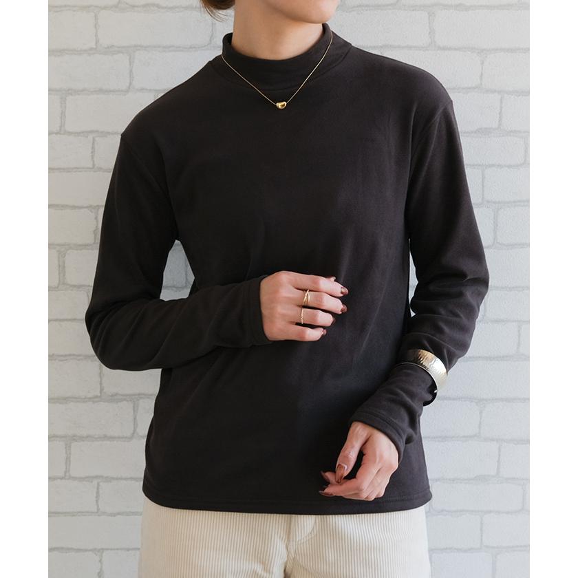 美品　レオナール　ストレッチ　ハイネック　トップス aquagarage（アクアガレージ） ストレッチフリースハイネックトップス