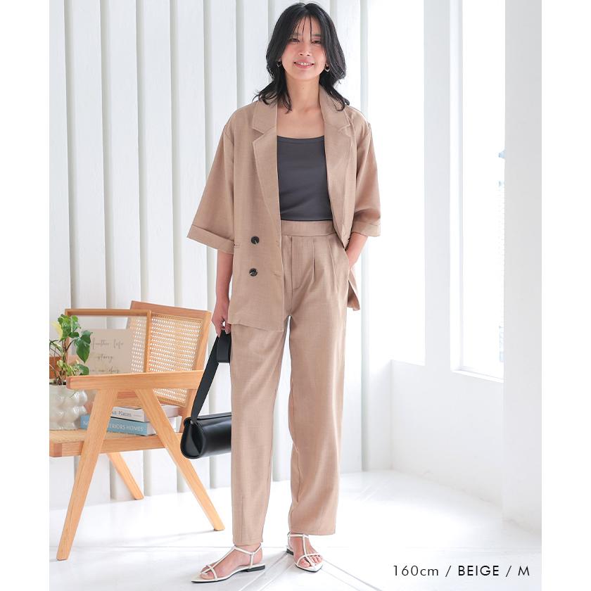 aquagarage（アクアガレージ） リネンライクダブルブレスト半袖