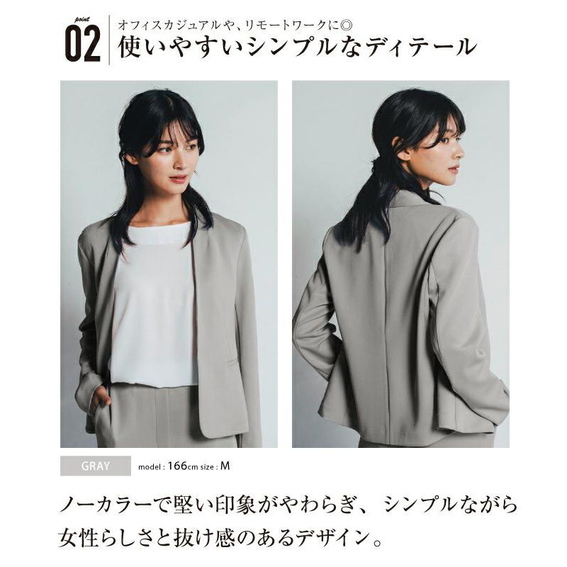 aquagarage リラクシーノーカラージャケット レディース 春 秋 aquagarage リラクシーノーカラージャケット レディース 春 秋