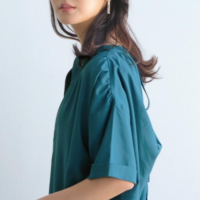 aquagarage ワンピース レディース 春 夏 M L 半袖 五分袖 5分
