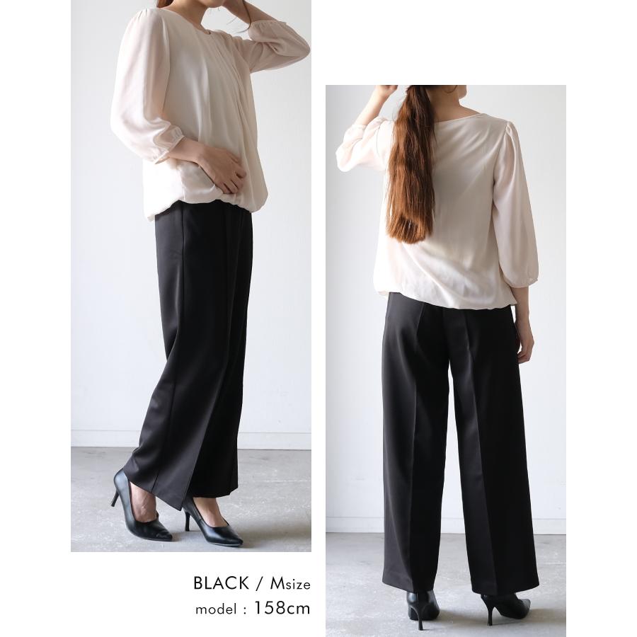 aquagarage ピンタックワイドパンツ レディース P S M L LL 春 aquagarage ピンタックワイドパンツ レディース P S M L LL 春