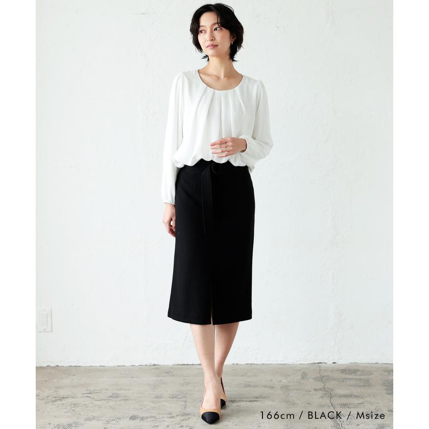 ジバンシー★美品★スカートスーツ★シルクウール★微光沢★ペンシルスカート バックスリット タイトスカート ペンシルスカート オフィス 通勤