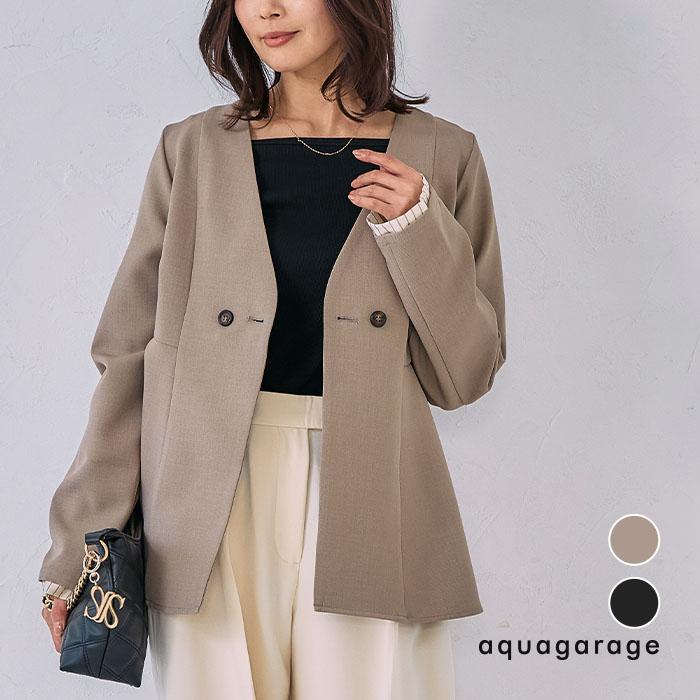 aquagarage（アクアガレージ） ノーカラーウエストシェイプペプラム