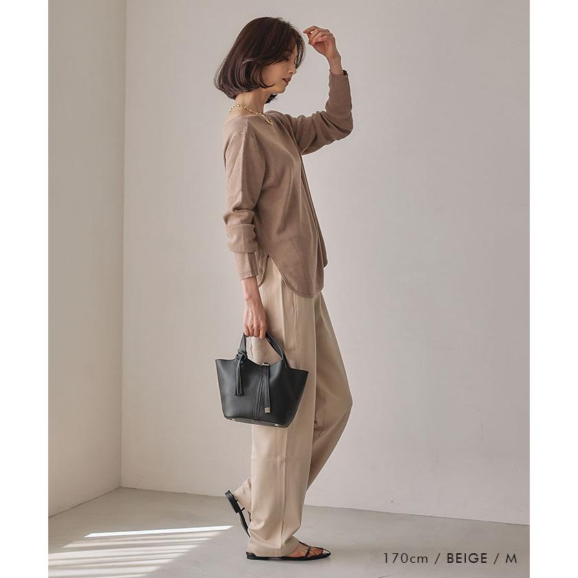 aquagarage ニット 春 トップス レディース Vネック クルー