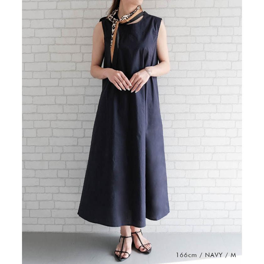 ワンピース ロングシャツ レディース バックリボン きれいめ ネイビー