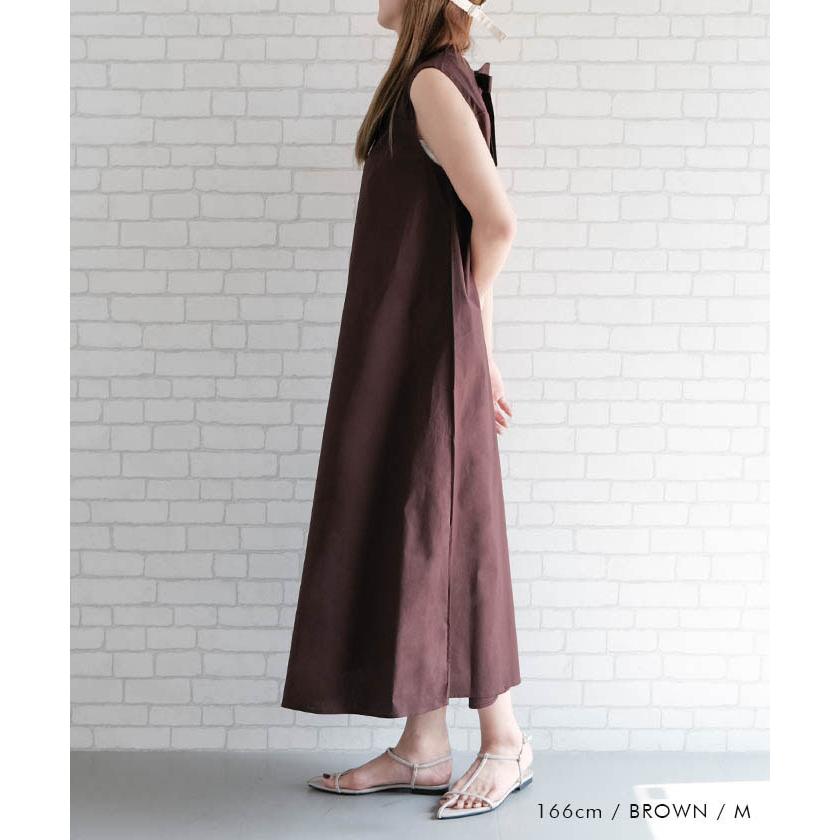 ワンピース ロングシャツ レディース バックリボン きれいめ ネイビー