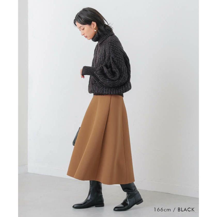 aquagarage ニット レディース ケーブル編み オフタートル 秋 冬