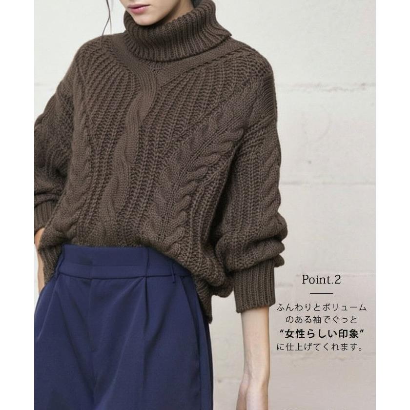 タグ付き✨ レリアン カシミヤ100％ 現行 ニット ケーブル編み 大きいサイズ タグ付き✨ レリアン カシミヤ100％ 現行 ニット ケーブル編み