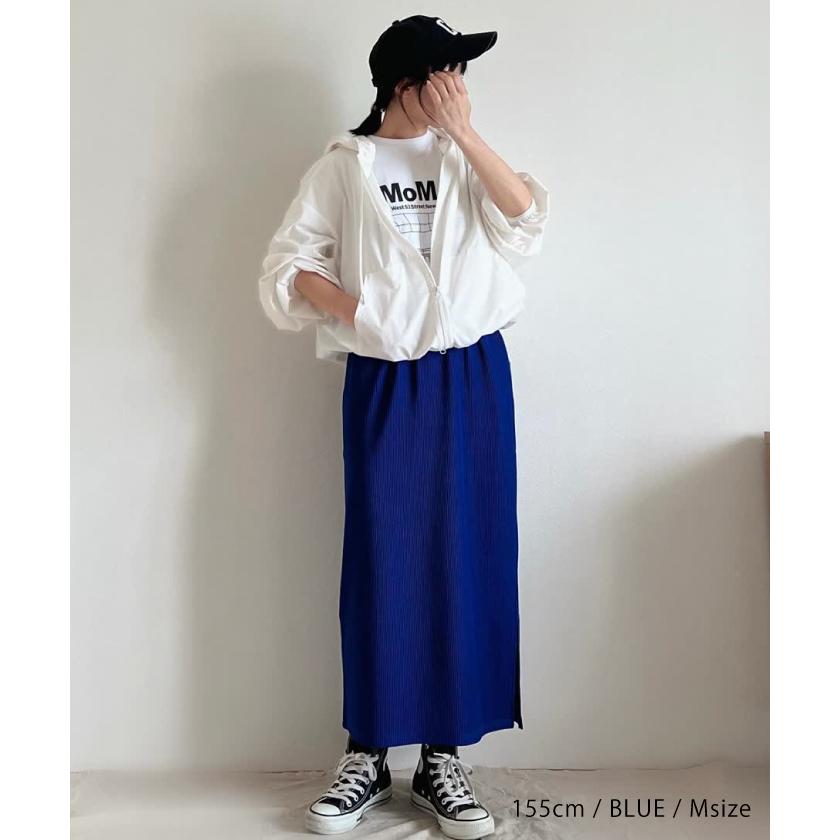 ダイアナ　セミロングガードルQ90 ブルームーン aquagarage スカート サイドスリットタイトスカート ナロー