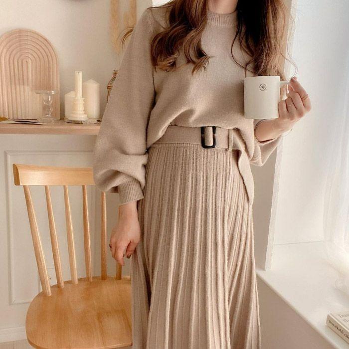 aquagarage ニットセットアップ ニットスカート トップス