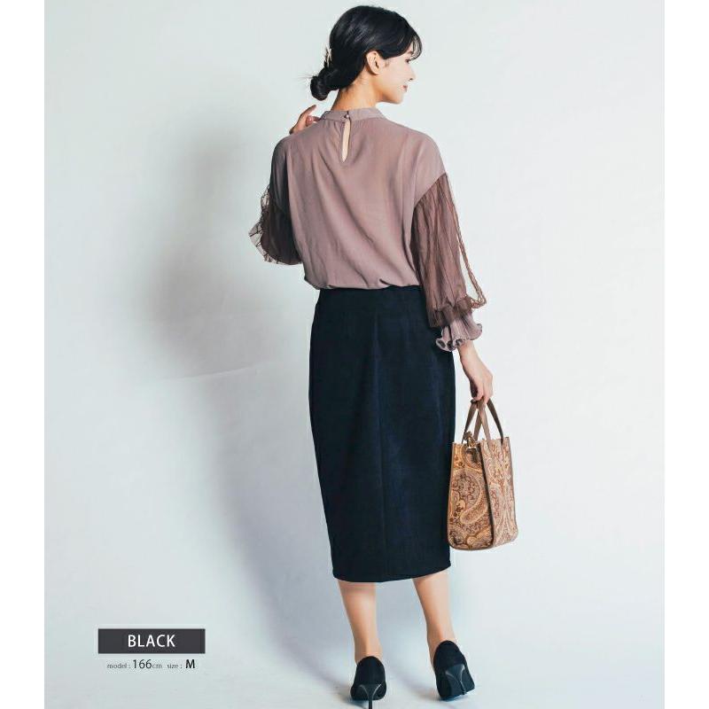 ハイウエストタイトスカート レディース 秋 冬 M L フロント ハイウエストタイトスカート レディース 秋 冬 M L フロント