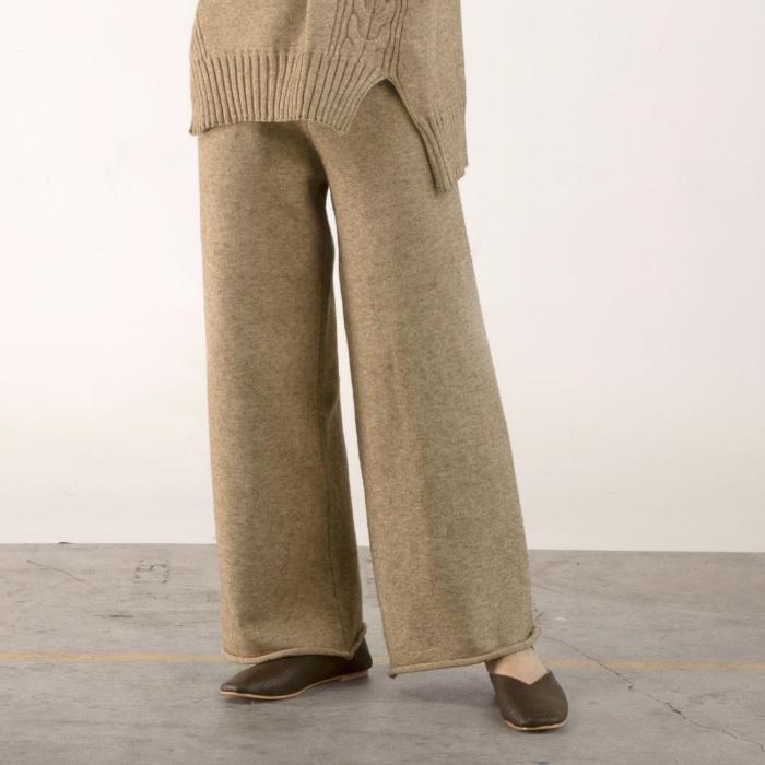 未使用品❗️Her lip to Cozy Knit Long Pant Set aquagarage ニットセットアップ ニットパンツ レディース 長袖