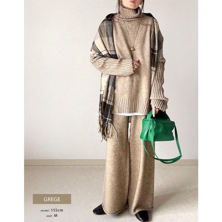 MARK&LONA ニットセットアップ aquagarage ニットセットアップ ニットパンツ レディース 長袖