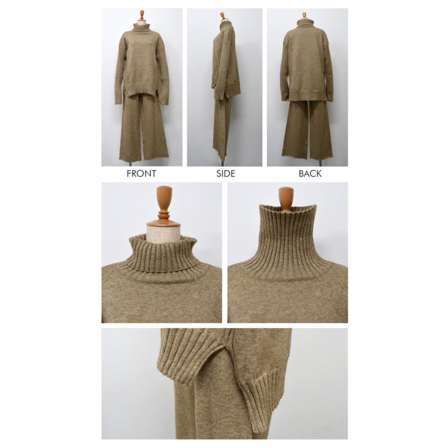 aquagarage ニットセットアップ ニットパンツ レディース 長袖