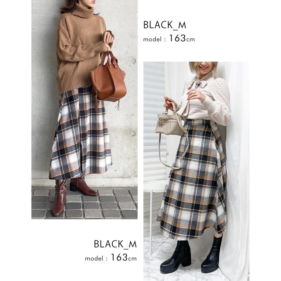 アシンメトリーチェックスカート ボトムス レディース 秋 冬 M L アシンメトリーチェックスカート ボトムス レディース 秋 冬 M L