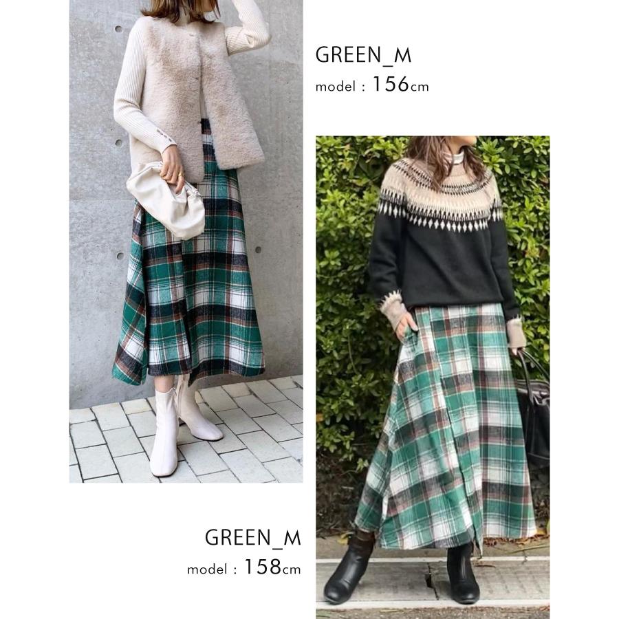 アシンメトリーチェックスカート ボトムス レディース 秋 冬 M L アシンメトリーチェックスカート ボトムス レディース 秋 冬 M L