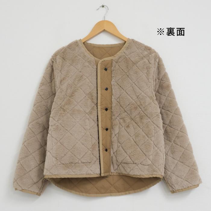 aquagarage（アクアガレージ） 裏ファーノーカラージャケット