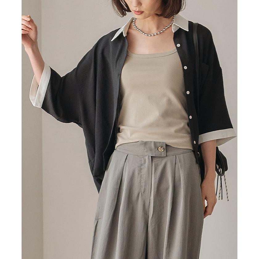 メンズライククレリックシャツ 春 夏 秋 ≪ゆうメール便配送10・代引